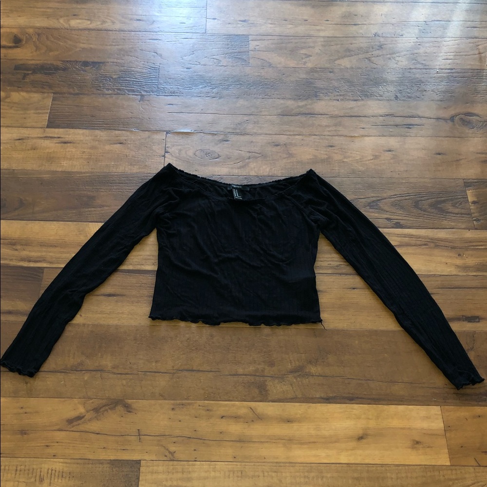 Black crop top